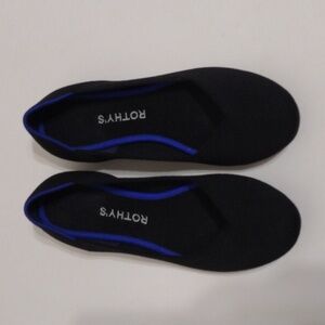 Rothy’s Women’s Black Round Toe Ballet Flats US 7 Sustainable Slip-On Shoes